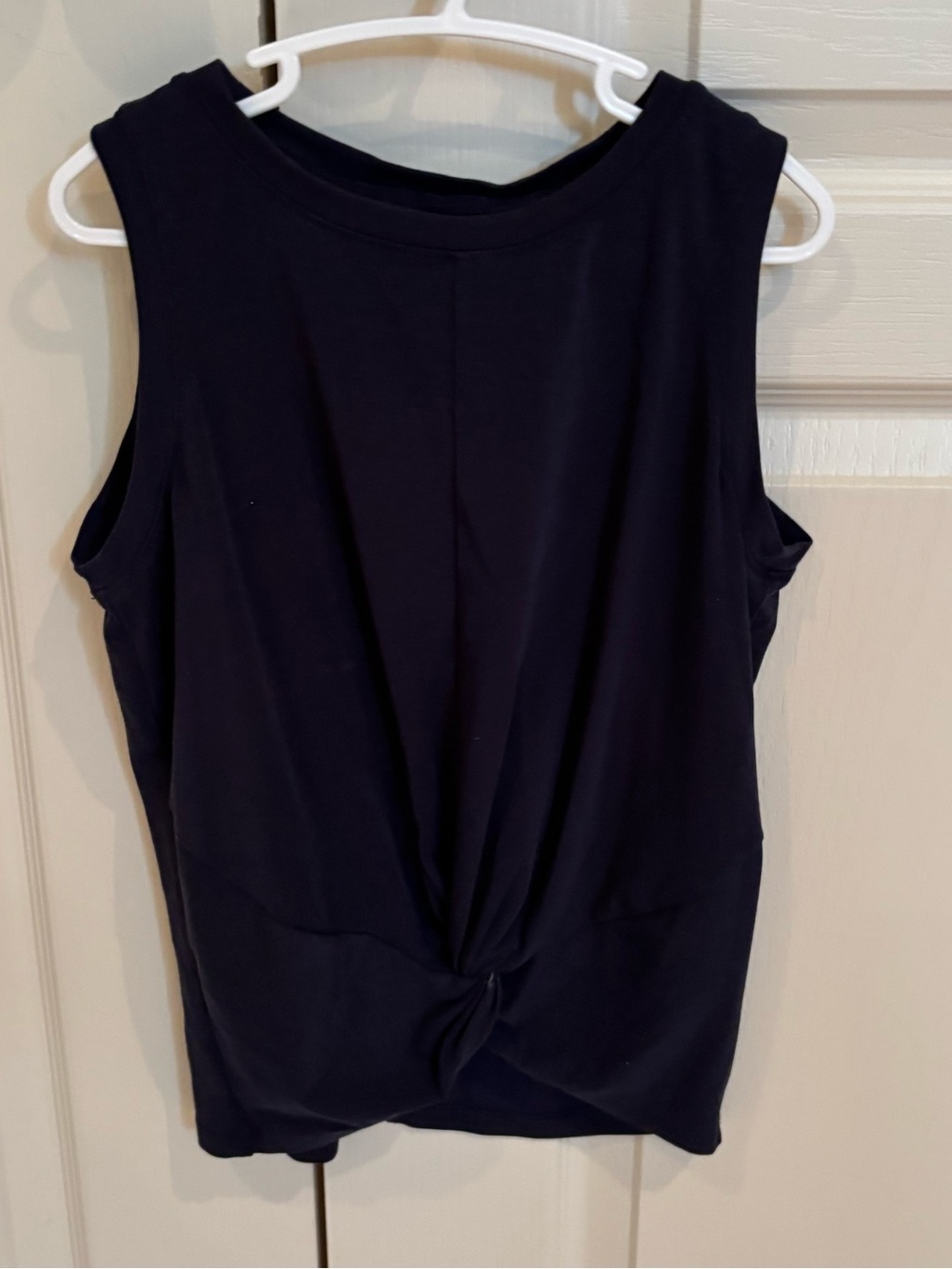 Athleta Girl Navy Twist-Front Sleeveless Tank